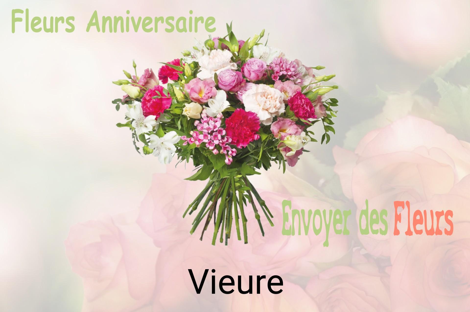 Bouquet de fleurs d’anniversaire livré à Vieure