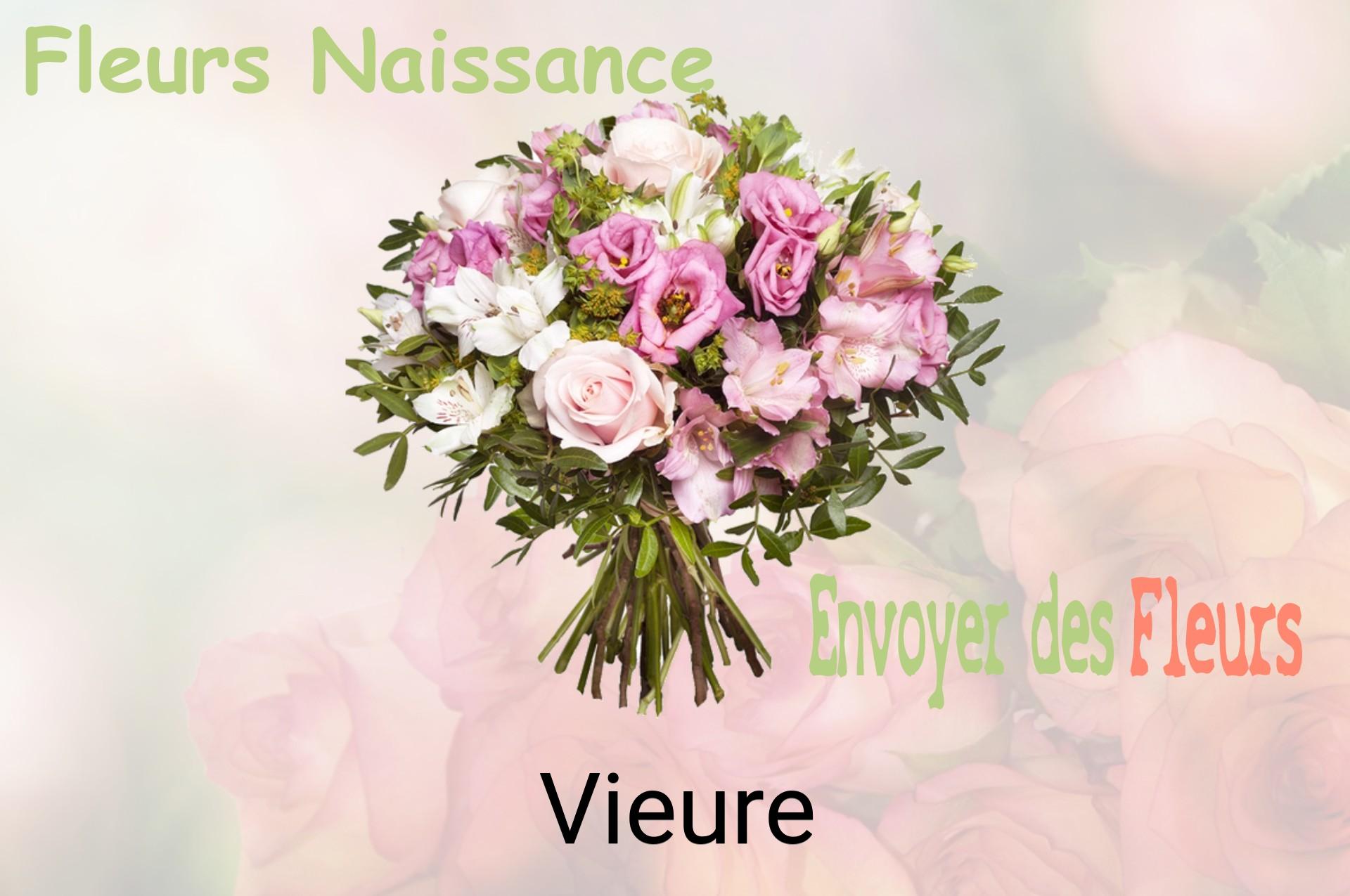 Bouquet de fleurs de naissance livré à Vieure